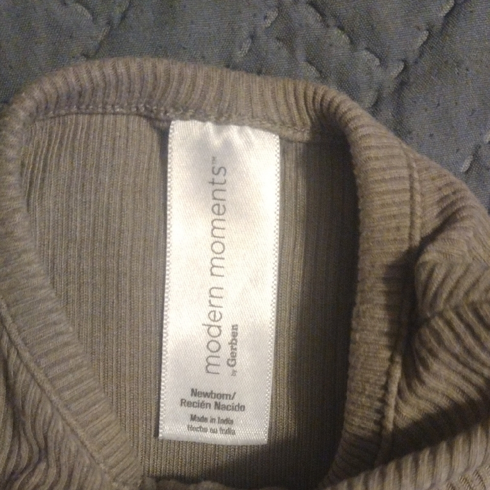 Adorable Kids Footies Set - Blue and Tan - Picture 7 of 7